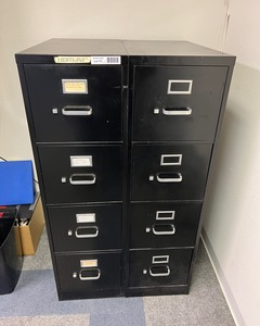 lot 8111 image: Metal file cabinets