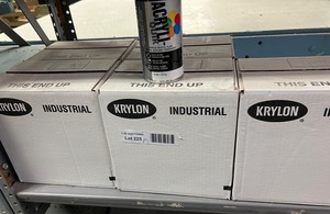 lot 9225 image: Krylon clear spray paint