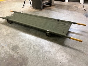 lot 9378 image: Older military style gurney