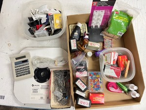 lot 7281 image: Stamps and office supplies.