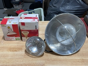 lot 6 image: Heat Lamp and Bulbs