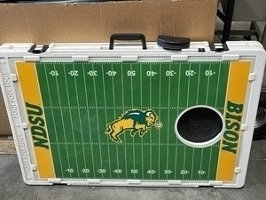 lot 10 image: NDSU Bison Cornhole Set