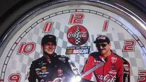 lot 663 image: NASCAR. Coca Cola Coke Clock.