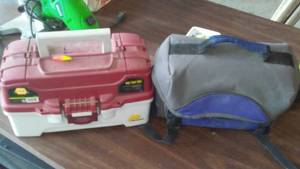 lot 713 image: Soft sided Tackel Box Bag.