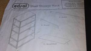 lot 901 image: Edsall Steel Storage Rack.