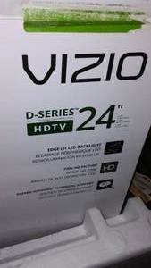 lot 910 image: 24-inch Vizio TV. Working.