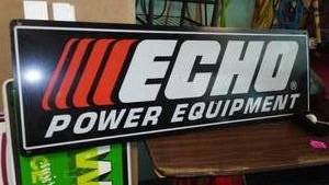 lot 928 image: Double Sided Echo Power Equipment Sign.