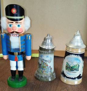 lot 754 image: Vintage GDR Nutcracker and more.