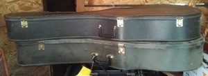 lot 18 image: Two Guitar cases.