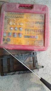 lot 26 image: Miter Saw and Dremel attachments.