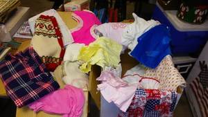 lot 807 image: Vintage Babydoll and Infant Clothing.