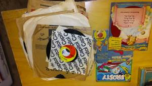 lot 808 image: Vintage Record Albums. Children and Adult.