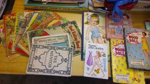 lot 813 image: Vintage Childrens Story Books, Paper dolls 1919.