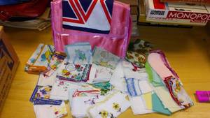 lot 821 image: Vintage Handkerchiefs.