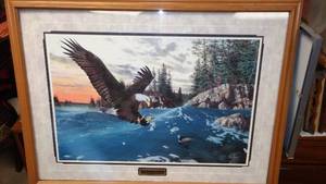 lot 823 image: Jim Hansel Framed Print.