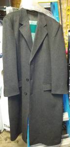 lot 831 image: Mens Wool Dress Coat. Like New.