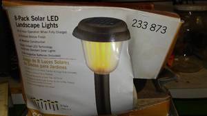 lot 890 image: Solar Lights, Rain Guage. Hampton Bay (8)
