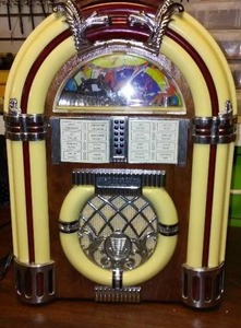 lot 69 image: Vintage Looking Juke Box Players (2)