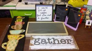 lot 71 image: Coffee Station HomeBusiness Dcor. Wall hanging dcor and more.