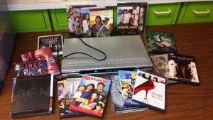 lot 74 image: DVD  R Player with DVDs.