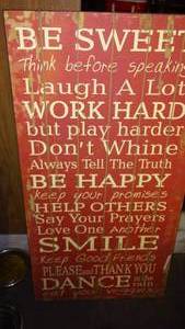 lot 77 image: Large Rules to Live Life.