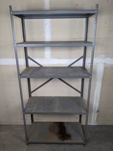 lot 71 image: 5-Shelf Storage Shelving Unit