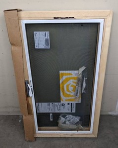 lot 11 image: NEW Marvin Windows Black Window, 23.5 in. x 39.375 in.