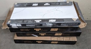 lot 23 image: (29) Premium Porcelain Carrara White Matte Porcelain Stone Look Floor and Wall Tiles, 12 in. x 24 in.