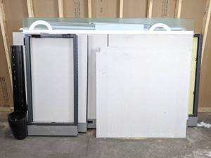 lot 116 image: Cubicle Partition Walls with Glass