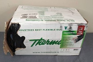 lot 121 image: Thermaflex Insulated Black Flex Duct, 4 in. x 25 ft.
