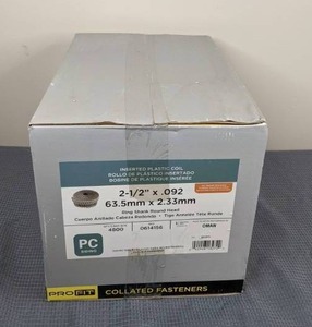 lot 49 image: Pro-Fit 2-12 in. Ring Shank Round Head Nails