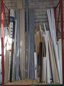lot 102 image: Variety of Building Materials including Decking, Posts, Trim, Shelves, Transitions, and Much More