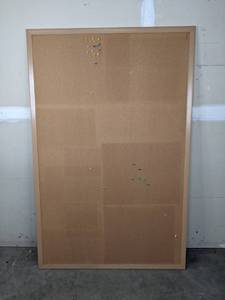 lot 84 image: Foray Oak Finish Cork Board