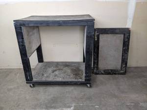 lot 78 image: Black Rolling Cart with Black Rolling Dolly