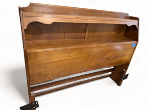 lot 4 image: Full Size Headboard with Convenient Shelf
