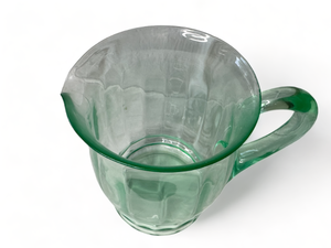 lot 6B image: Vintage Green Glass Pitcher