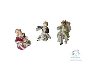 lot 40 image: Three Porcelain Musicians