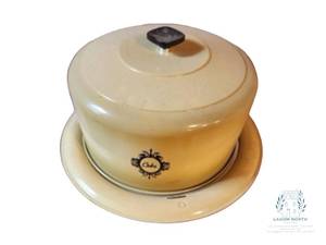 lot 98 image: Vintage Cake Carrier West Bend Carrier Aluminum Metal Dessert 12