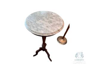 lot 130 image: Marble Top Plant Stand
