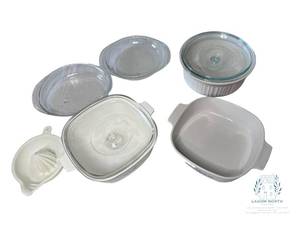 lot 16A image: Vintage Corning Ware Blue Cornflower set