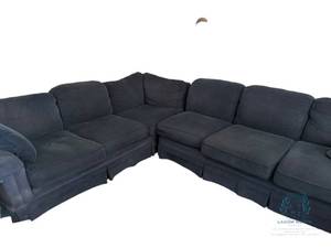 lot 38 image: L-Shaped Section in Navy Blue