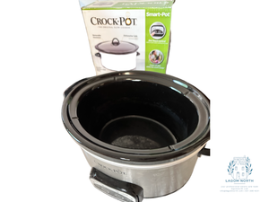lot 50 image: Two Gently Used Crockpots - 1 Round and 1 Oblong