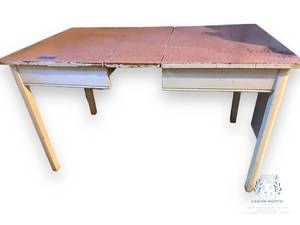 lot 93 image: Vintage Table with Self Storing Leaf