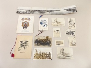 lot 37 image: Antique USS Iowa Navy Band, John Philip Souza Memorabilia, Postcards, Photos, etc.