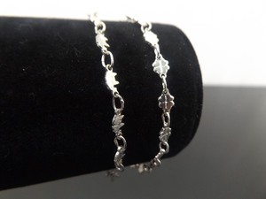 lot 64 image: 2 - .925 Sterling Silver Never Worn Cute Elephant and Four Leaf Clover Link Bracelets