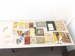 lot 98 image: Lot of Various Antique and Vintage Ephemera, Magazines, Business Cards, etc. 