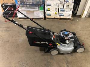 lot 13 image: Murray 22 in. 140 cc Briggs & Stratton Walk Behind Gas Self-Propelled Lawn Mower with Front Wheel Drive and Bagger  Customer Returns See Pictures