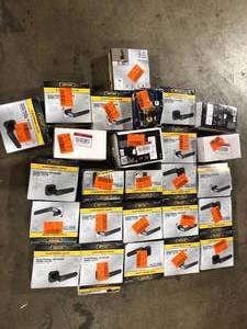 lot 17 image: Lot of Defiant Satin Nickel Electronic Lever Door Lock with Biometric Fingerprint Deadbolt    Customer Returns See Pictures