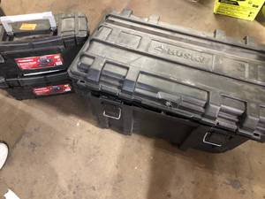 lot 37 image: Lot of Assorted Tool Boxes Various Sizes Customer Returns See Pictures