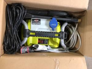 lot 45 image: RYOBI 1900 PSI 1.2 GPM Cold Water Wheeled Corded Electric Pressure Washer   Customer Returns See Pictures